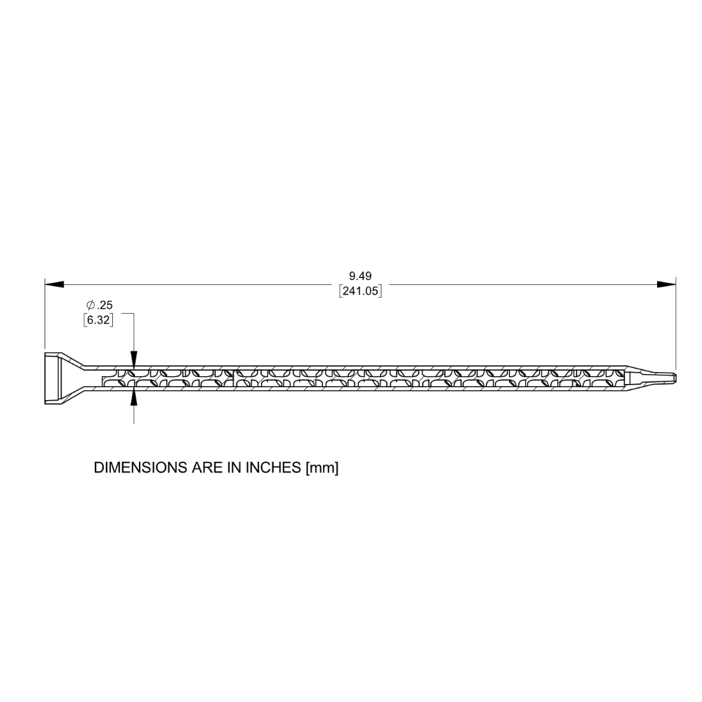 7700856 Zeichnung Nordson Statische Mischer 160-632
