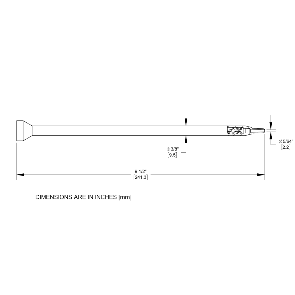 7700865 Zeichnung Nordson Statische Mischer 160-632SH
